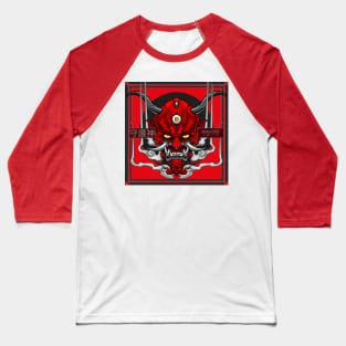 The Protector Oni Mask Baseball T-Shirt